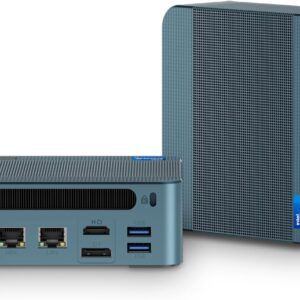 BOSGAME P2 Mini PC Intel i5-12450H (12th Gen, 8-Core) | 16GB DDR4 512GB NVMe SSD | Triple 4K Display(HDMI/USB-C/DP) | Dual 2.5G LAN | Wi-Fi 6 & BT 5.2 | Win 11 Pro | Compact Desktop for Office, HTPC