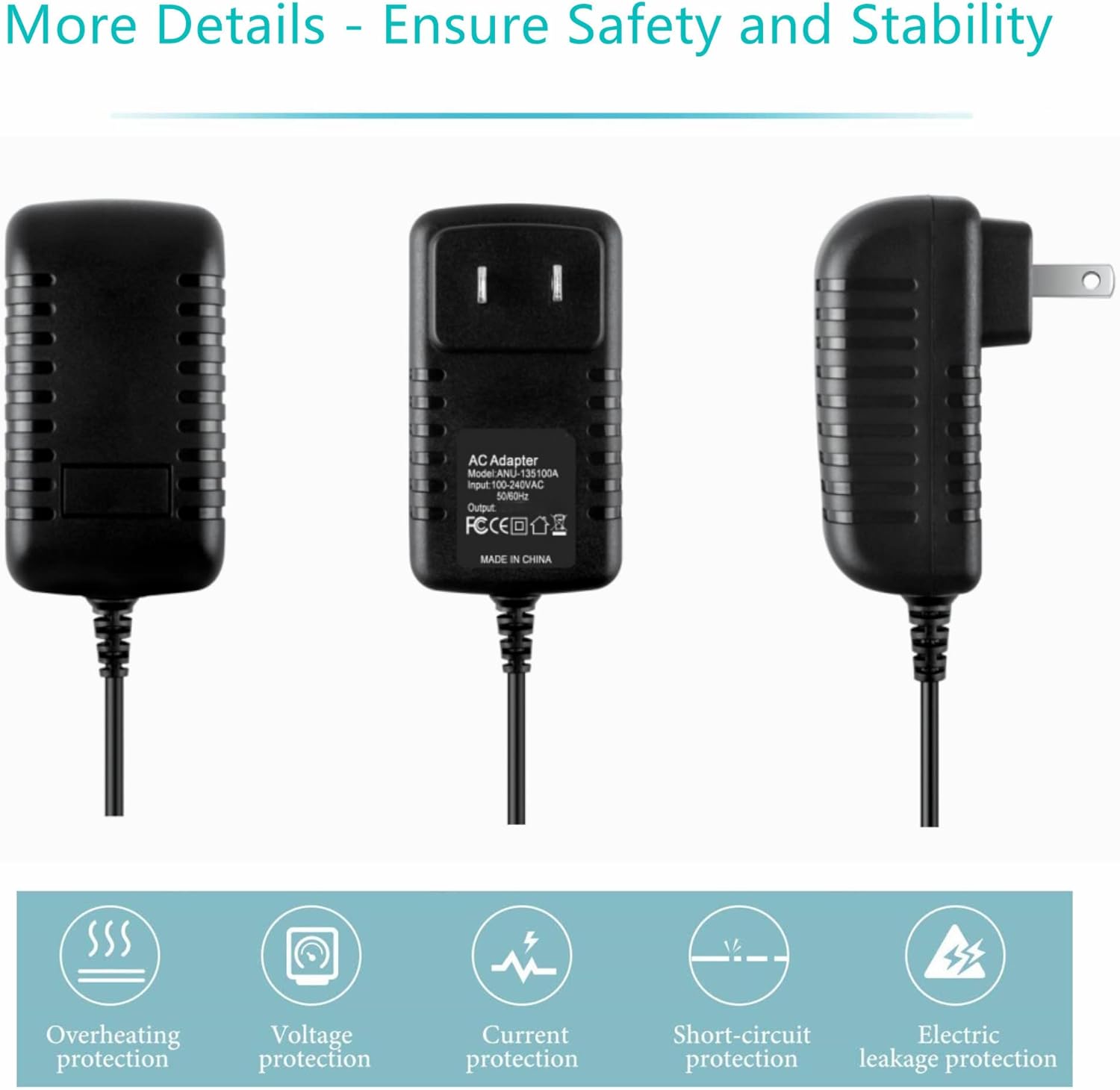 15V AC Adapter Compatible with RE78VS PA-1210-1AZ1 Amazon Echo Smart Speaker 21W Power Cord - Image 2