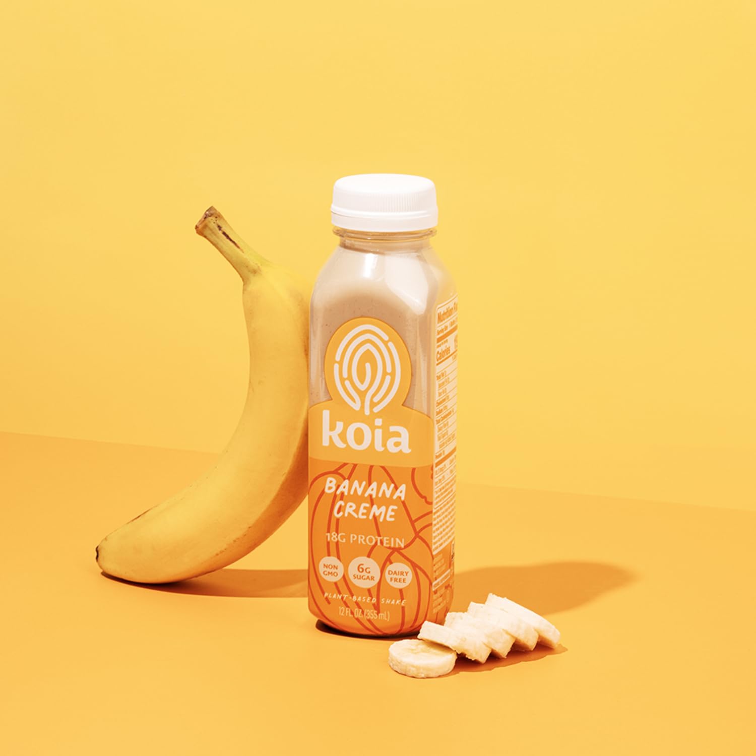 Koia Ready To Drink Plant Protein Shake (12 Fl Oz) - Banana Creme- Dairy Free, Gluten Free, Soy Free, Non GMO, Kosher, Vegan - Image 5