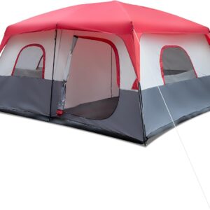 VINGLI 14 Person Tents for Camping 2 Room, Large Multi Room Family Tents for Car Camping & Outdoor Adventures