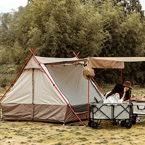 Camping Tent Outdoor Rainproof Sunscreen Tent Easy Set Up Small Lightweight Tents 4 Seasons Tent for Family Picnic Hiking Travel - Image 2