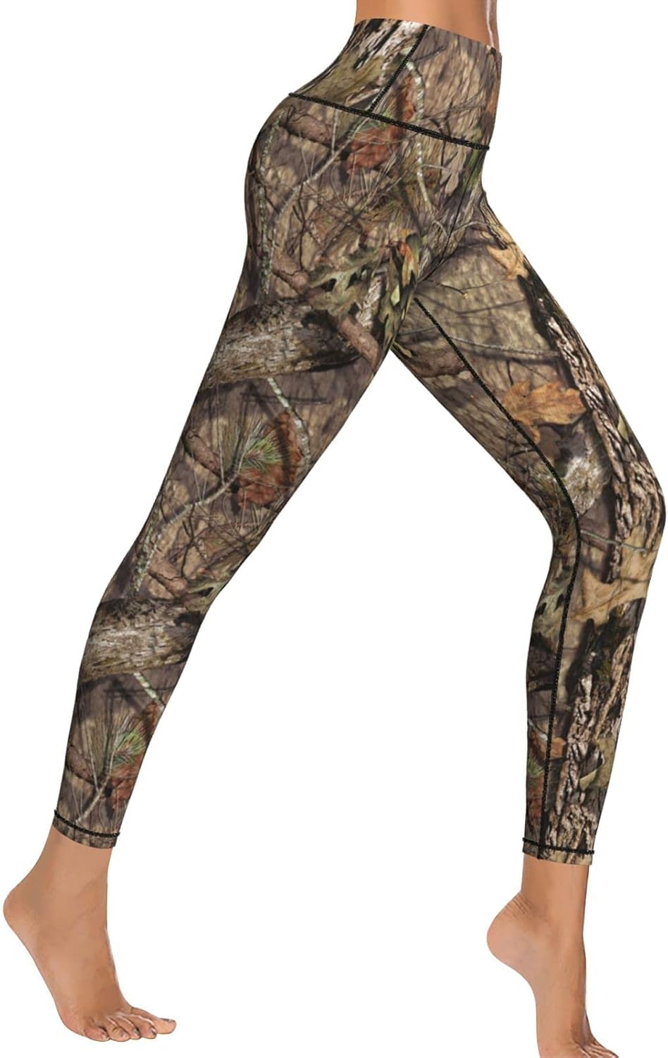 Yaateeh High Waist Yoga Pants Tummy Control Workout Running Leggings Capri for Women - Image 5