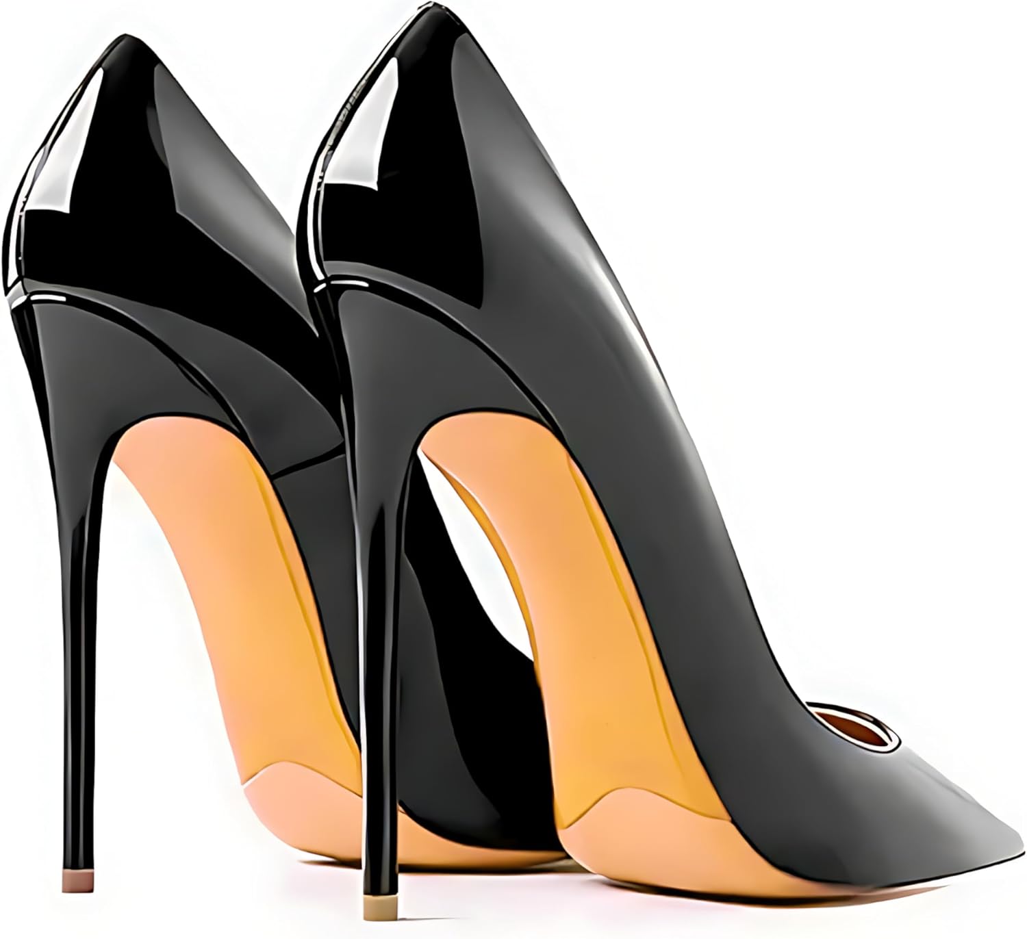 Women's Pointed Toe Shallow Stiletto Heels 4.7 Inch Pumps Wedding Party Banquet Shoes - Image 4