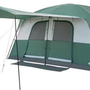 PORTAL 8 Person Tents for Camping, Easy Setup Cabin Tent with Large Porch, 2 Room, Waterproof Family Camping Tent for Outdoor Camping, Patio