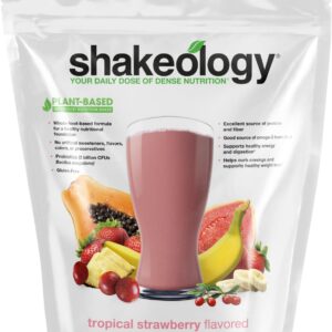 Shakeology Vegan Protein Powder – Gluten Free, Superfood Protein Shake – Helps Support Healthy Weight Loss, Lean Muscle Support, Manage Effects of Stress, Tropical Strawberry – 30 Serving Bag