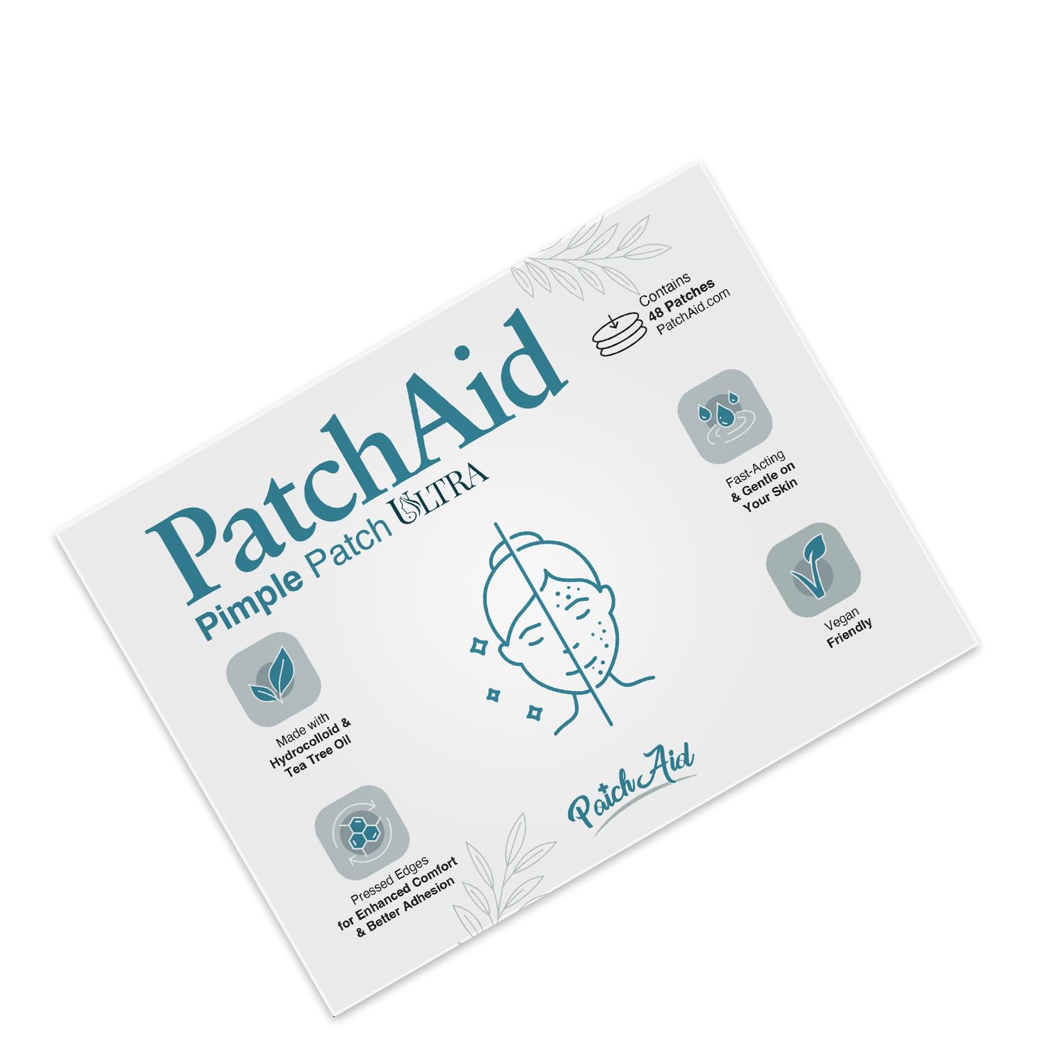 PatchAid Pimple Patch Ultra – 48 Invisible Hydrocolloid Patches with Tapered Edges - Image 4