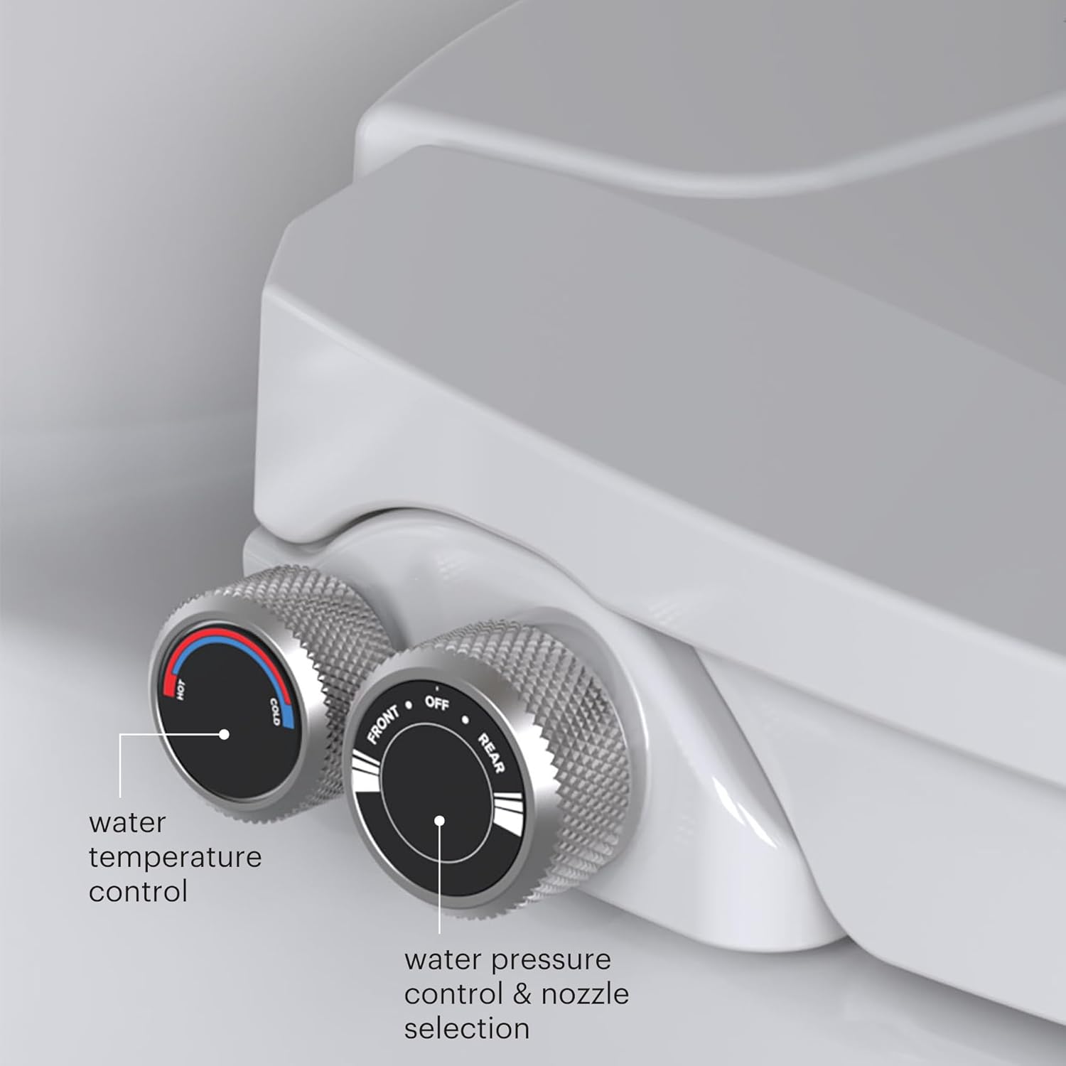 Brondell Bidet Toilet Seat, Non-Electric Swash Ecoseat, Fits Elongated Toilets, White - Dual Temperature, Dual Nozzle System - Bidet with Easy Installation - Image 6