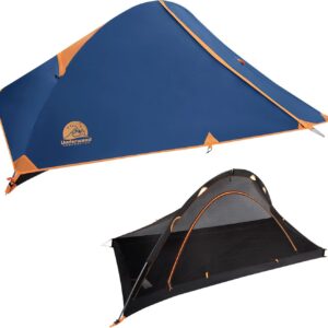 1 Person Backpacking Tent for Camping – Ultralight Waterproof Outdoor One Person Tent, Windproof Rainproof Compact Single Pole Shelter for Camping, Hiking, Hunting Travel by Underwood Aggregator