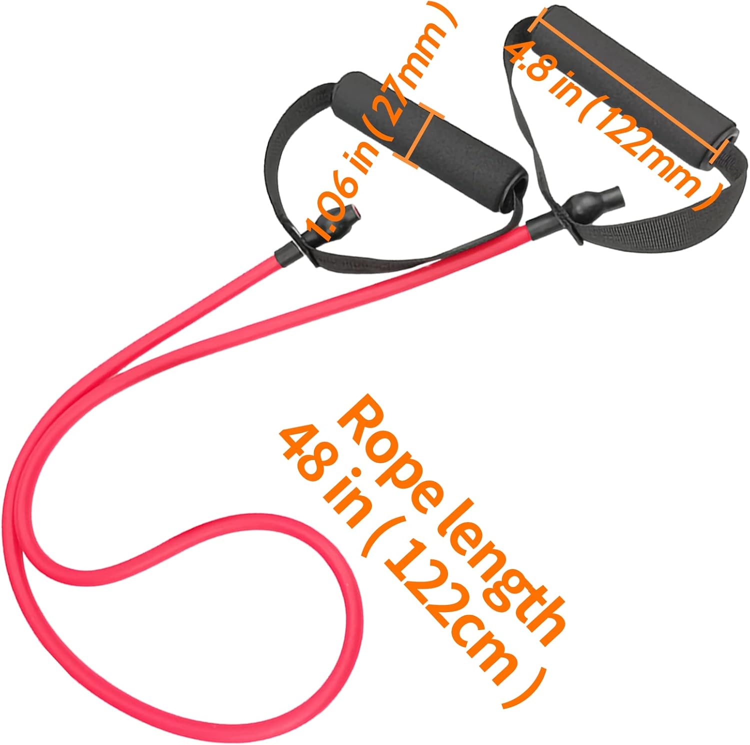 3PCS Resistance Bands with Handles Strength Bands Exercise Bands Set with Handles Elastic Bands Workout Bands for Working Out Strength Training Muscle Toning Door Anchor and Workout Guide - Image 2