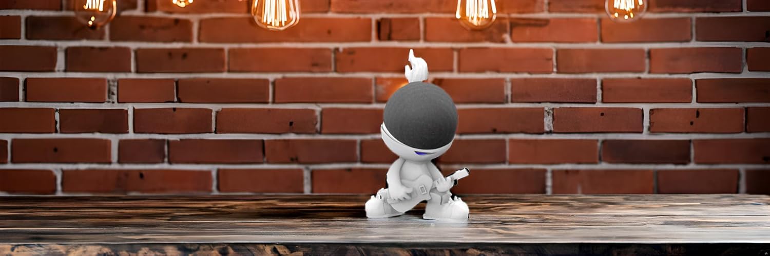 Splin Table Stand Holder Compatible with Amazon Alexa Smart Speaker Echo Dot (4th and 5th gen.) and Apple HomePod Mini, Star Boy White - Image 7