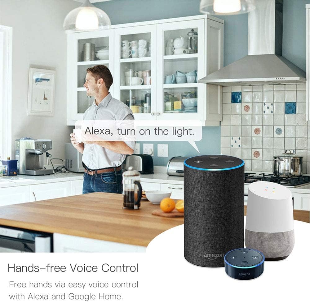 QIACHIP Smart WiFi Light Bulb Socket Adapter E26 Lamp Holder,Compatible with Alexa and Google Home,use Smart Life APP Control,Maximum Output Power 500 Watts - Image 5