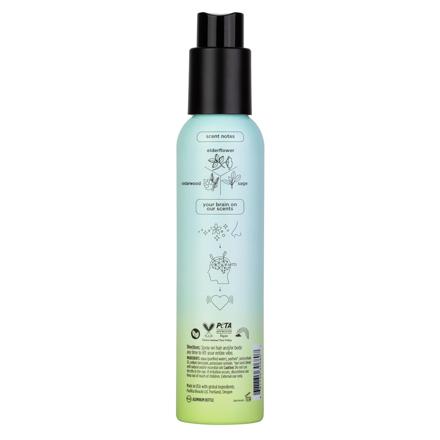 Pacifica Hair Mist Perfume & Full Body Spray for Women - Montana Sky Body Mist Fragrance w/Cedarwood, Elderflower, Black Pepper, Sage & Sandalwood Clean Beauty Alcohol-Free, Vegan & Cruelty-Free 5 oz | for Women, Clean Beauty, Alcohol-Free, Vegan, Cruelty-Free - Image 12