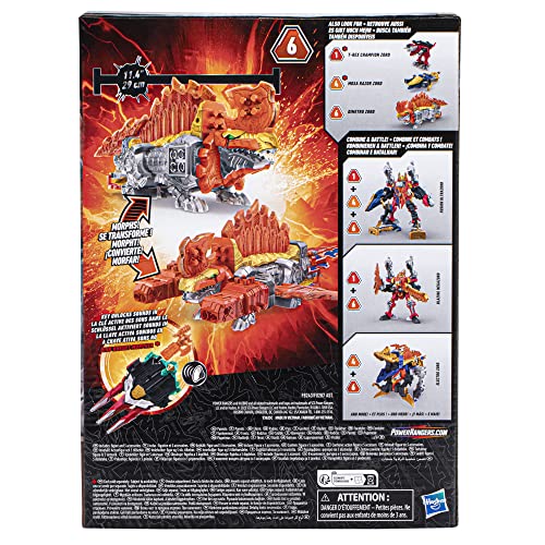 Power Rangers Dino Fury Dimetro Zord Orange Action Figure Toy Part of Megazord, Toys for 4 Year Old Boys and Girls and Up - Image 5