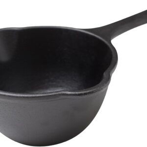 Victoria Cast Iron Saucepan, Cast Iron Melting Pot, Made in Colombia, 2QT