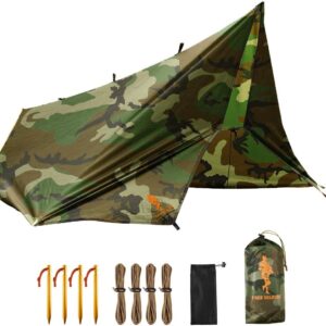 Free Soldier Waterproof Portable Tarp Multifunctional Outdoor Camping Traveling Awning Backpacking Tarp shelter Rain Tarp