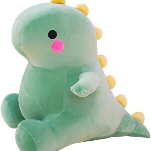 Cute Fat Dinosaur Plush Toys, Soft Stuffed Animals Toys Dolls, Dino Plushies, Cute Birthday Gifts for Kids Girls Boys (Green,8in)