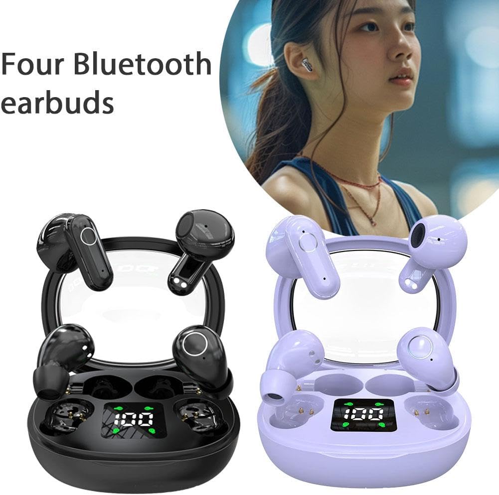 2026 New Ultra Mini 2-Pack Bluetooth Earbuds, Tiny Size Invisible Earbuds, Semi-in-Ear Mini Sleep Earphones, Sleep and Sports Earphones Set, Invisible Short-Stem Design for Side Sleepers & Sports - Image 5