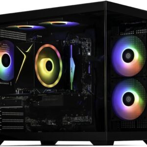 STORMCRAFT Sirius Prebuilt Gaming PC, Intel Core i5 14400F, Geforce RTX 5060,16GB DDR4 RGB RAM, 1TB NVMe SSD, ARGB Cooling, WiFi Bluetooth Ready & Windows 11 Home Tower Computers