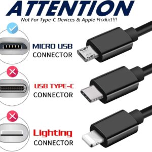 USB Charger Adapter Cable for Amazon Tap & Echo Dot – Power Cord for Alexa-Enabled Bluetooth Speaker – Fast Charging and Durable Design