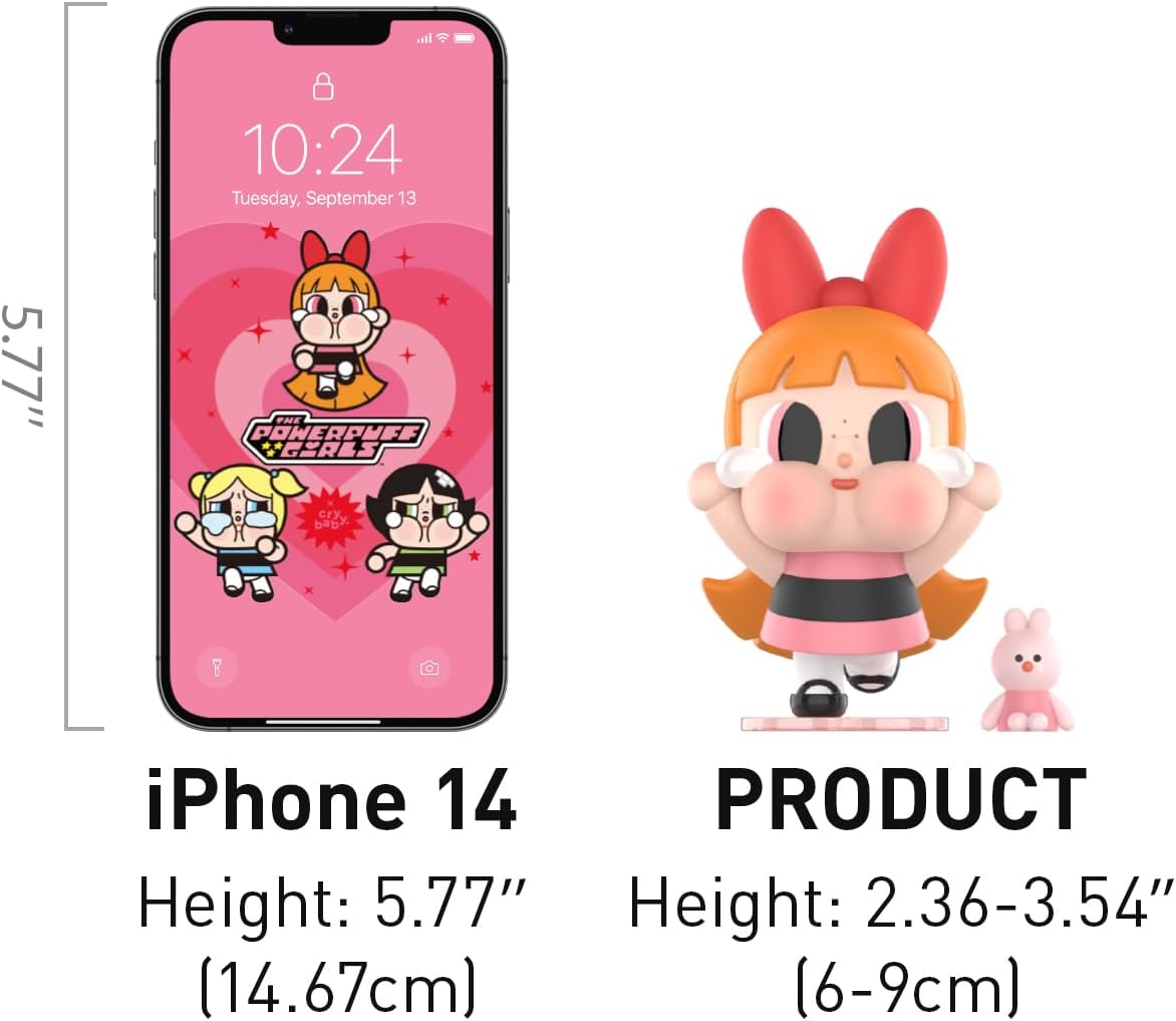 POP MART Crybaby x Powerpuff Girls Series Figures, Crybaby Blind Box Figures, Random Design Action Figures Collectible Toys Home Decorations, Holiday Birthday Gifts for Girls and Boys, Single Box - Image 6