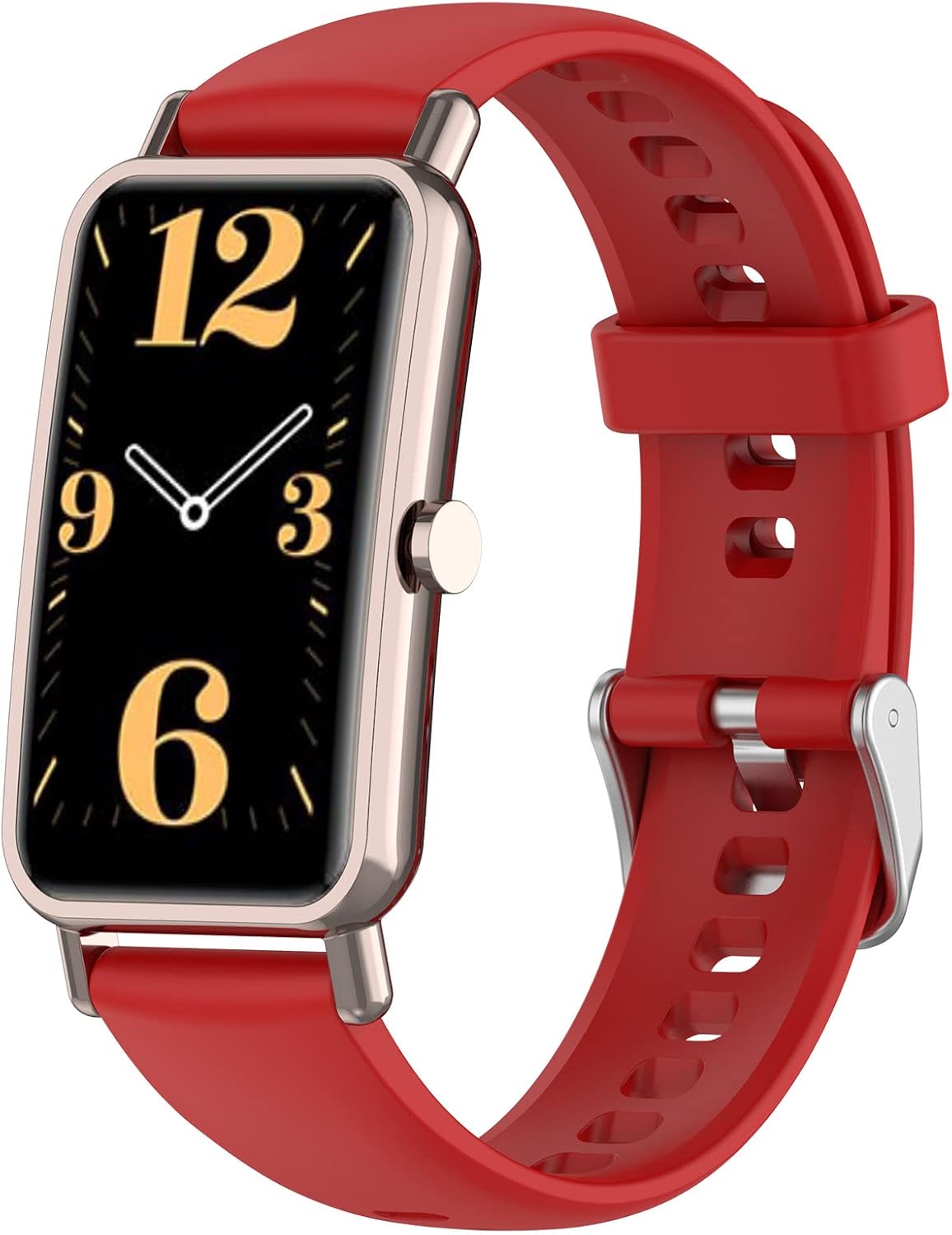 FitTurn [10 Pack 16mm Bands Compatible with FITVII Slim for Women Kids Replacement Glossy Colorful Silicone Wristband Adjustable Accessory Bands Strap for FITVII Slim Fitness Tracker - Image 9