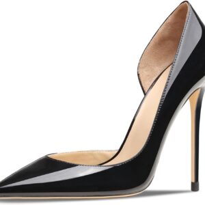 Women’s 3.9 Inch Pumps Pointed Toe Stiletto Heels Shallow Mouth High Heels Party Night Club Wedding Dress Shoes