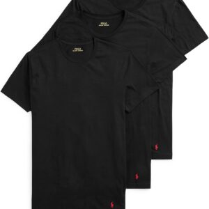 POLO RALPH LAUREN Men’s T-Shirt, 3-Pack, Classic Men’s Cotton Crewneck Shirts, Moisture-Wicking, (Long, Big & Tall)