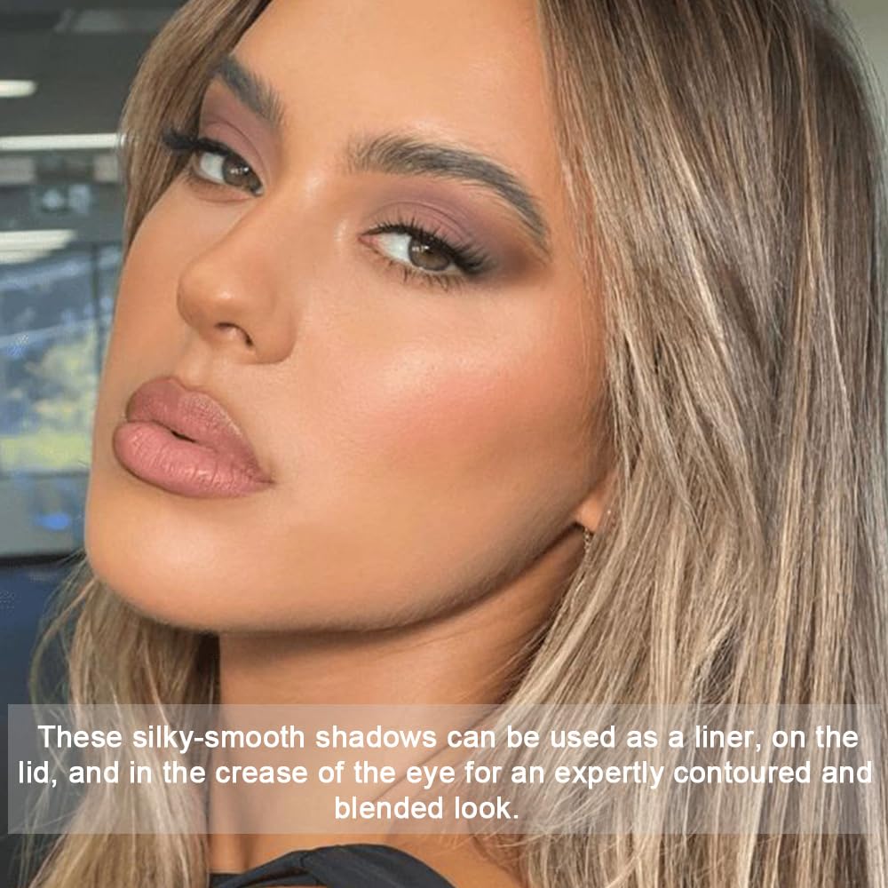 10 Color Matte Neutral Eyeshadow Palette - Neutral Taupe & Grey Brown Shades, Blendable Long-Lasting, Vegan Cruelty-Free Natural Nude Eye Shadow Palette for Women, Professional Makeup Looks - Image 5