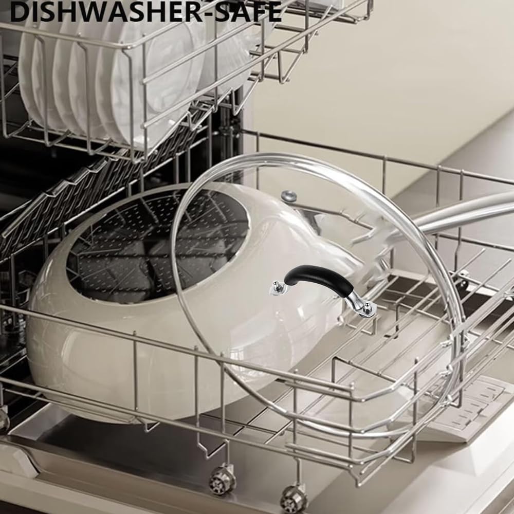 12 Inch Tempered Glass Lid for Lodge 12" Cast Iron Skillets & 7QT Dutch Ovens -Stainless Steel Handle and Rim (12 INCH LID) - Image 6