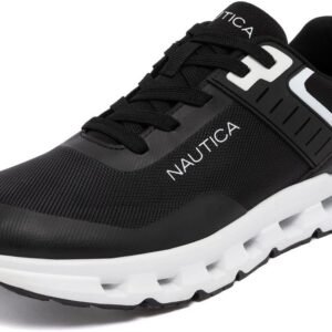 Nautica Mens Running Sneakers Sport Fashion Lace-Up Athletic Soft Shoes for Gym Tennis Men – Cushioned, Breathable, Lightweight & Comfortable