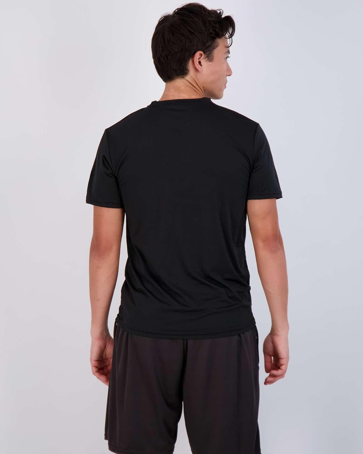 Real Essentials 5 Pack: Men’s V-Neck Dry-Fit Moisture Wicking Active Athletic Tech Performance T-Shirt - Image 3