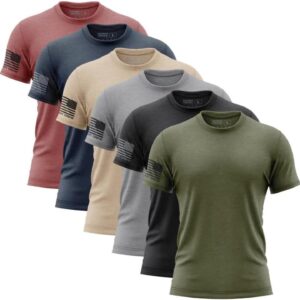 Patriot Crew Men’s Essentials Flag T-Shirt, American Graphic Tee, Patriotic, USA & Freedom Style Shirt