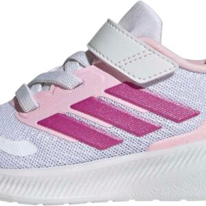 adidas Baby Run Falcon 5 Elastic Lace & Strap Shoe