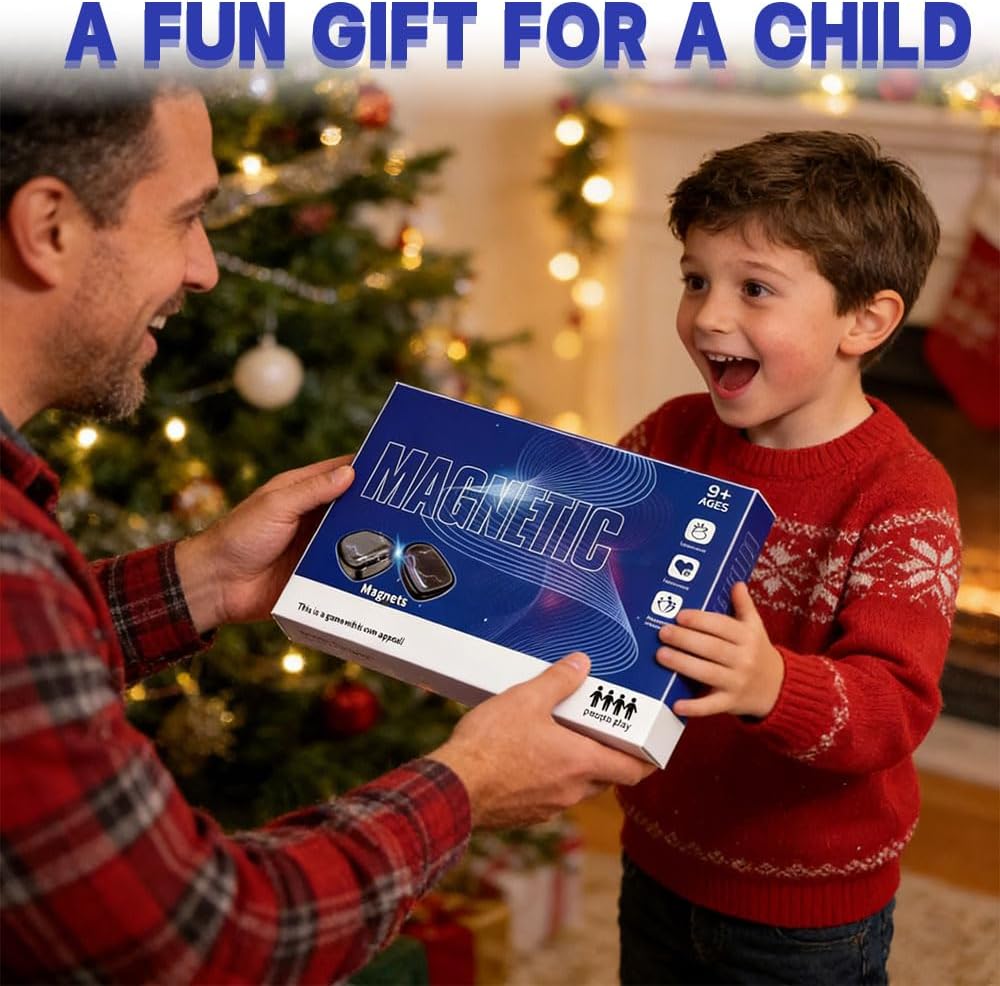 Magnetic Chess Game with Stones and String - Portable Educational Family Board Game for Kids & Adults, Travel-Friendly Magnetic Games for Logic Skills Development - Image 7