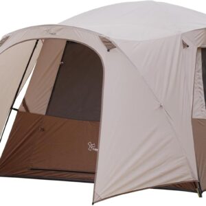 Vidalido 3-4 Person Tent with 1 Mesh Door and 2 Large Mesh Window, Double Layer Waterproof Portable Family Cabin Tent, 4 Person Tents for Outdoor Camping Hiking