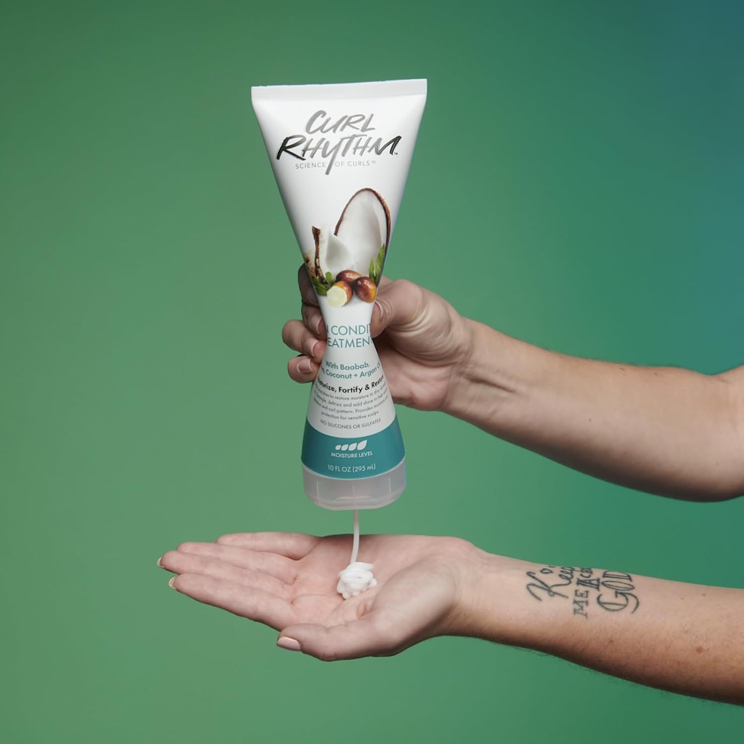 Leave-in Conditioner Treatment - Leave-in Conditioner for Curly Hair - Hair Conditioner with Shea, Coconut, and Argan Oil - 10 oz - Image 5