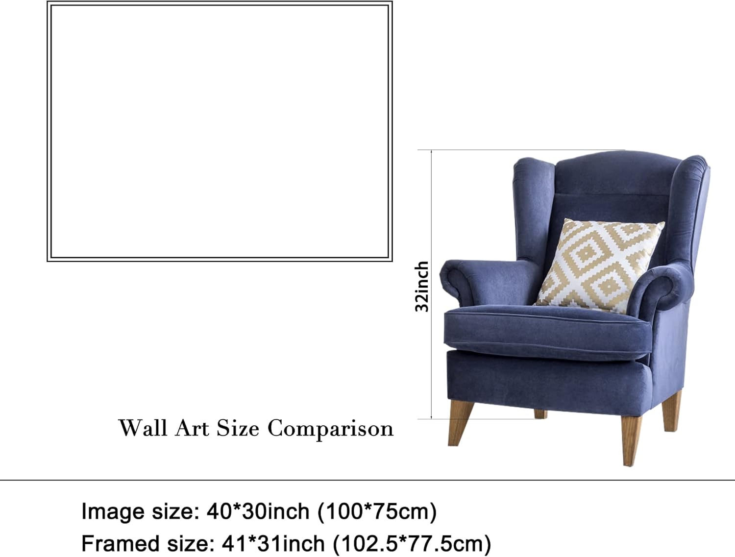 Wieco Art Large Framed Art Giclee Canvas Prints of Starry Night by Vincent Van Gogh Paintings Reproduction Post-Impressionism Artwork for Living Room Home Bedroom Decorations, 40x30inch (Framed) - Image 7