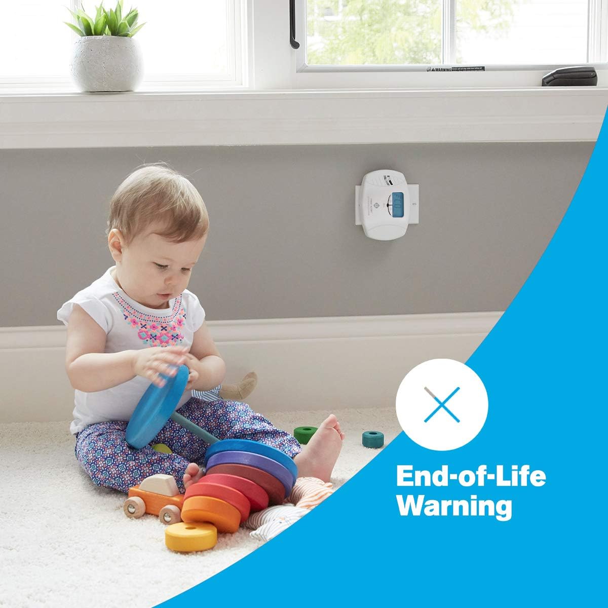 First Alert CO615 Dual-Power Plug-In Carbon Monoxide Detector with Battery Backup and Digital Display, White - Image 6