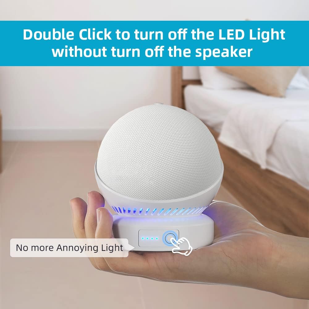 Battery Base for Echo dot 5th Generation Portable Echo Dot 4th Generation and Homepod Mini Battery Stand Accessories, not Including The Speaker(White) - Image 6