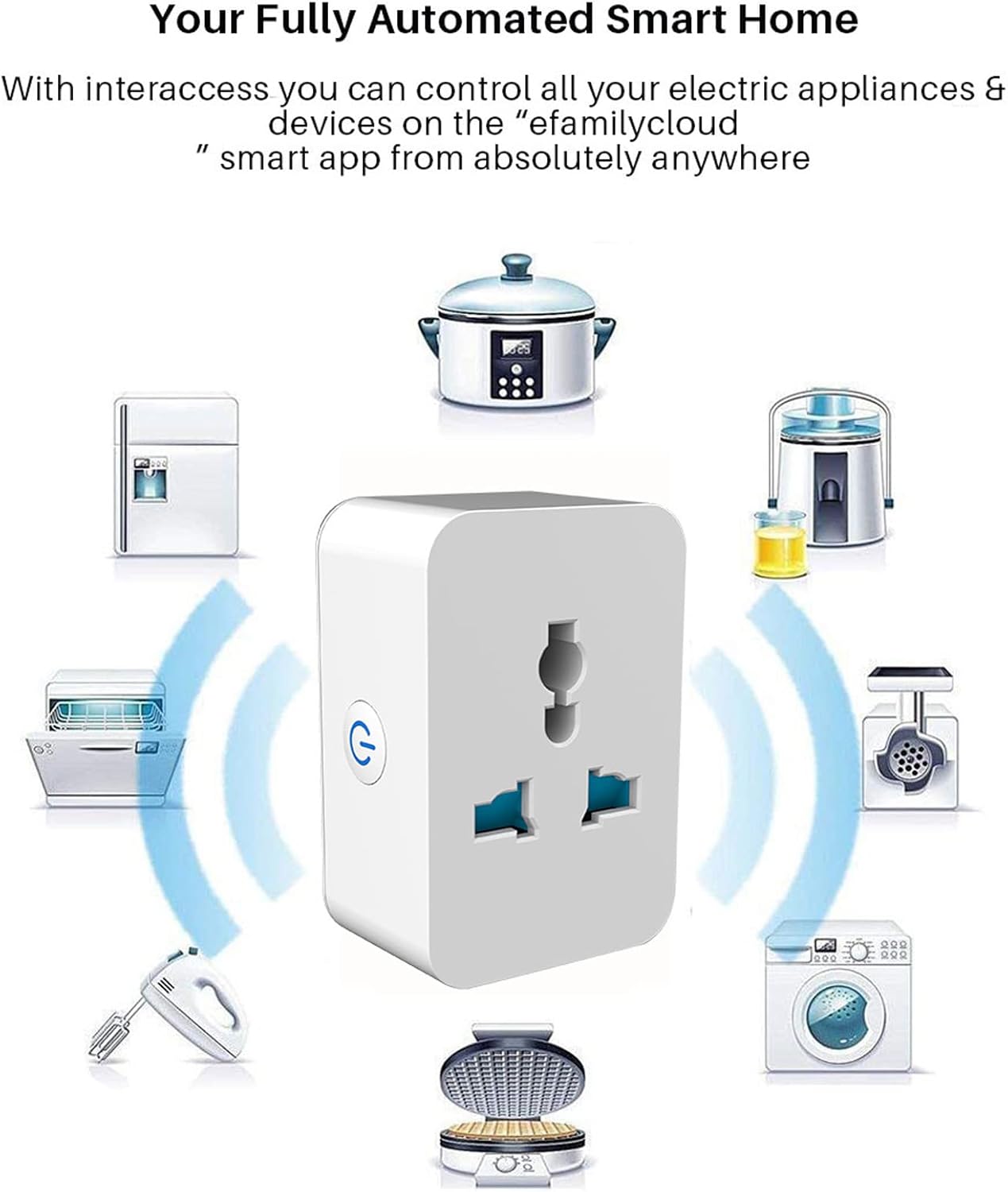Marhynchus WiFi Smart Plug 15A 2.4G Bluetooth Outlet with Schedule Timer Function Voice and APP Control Smart Socket US Plug AC 100 to 240V - Image 8