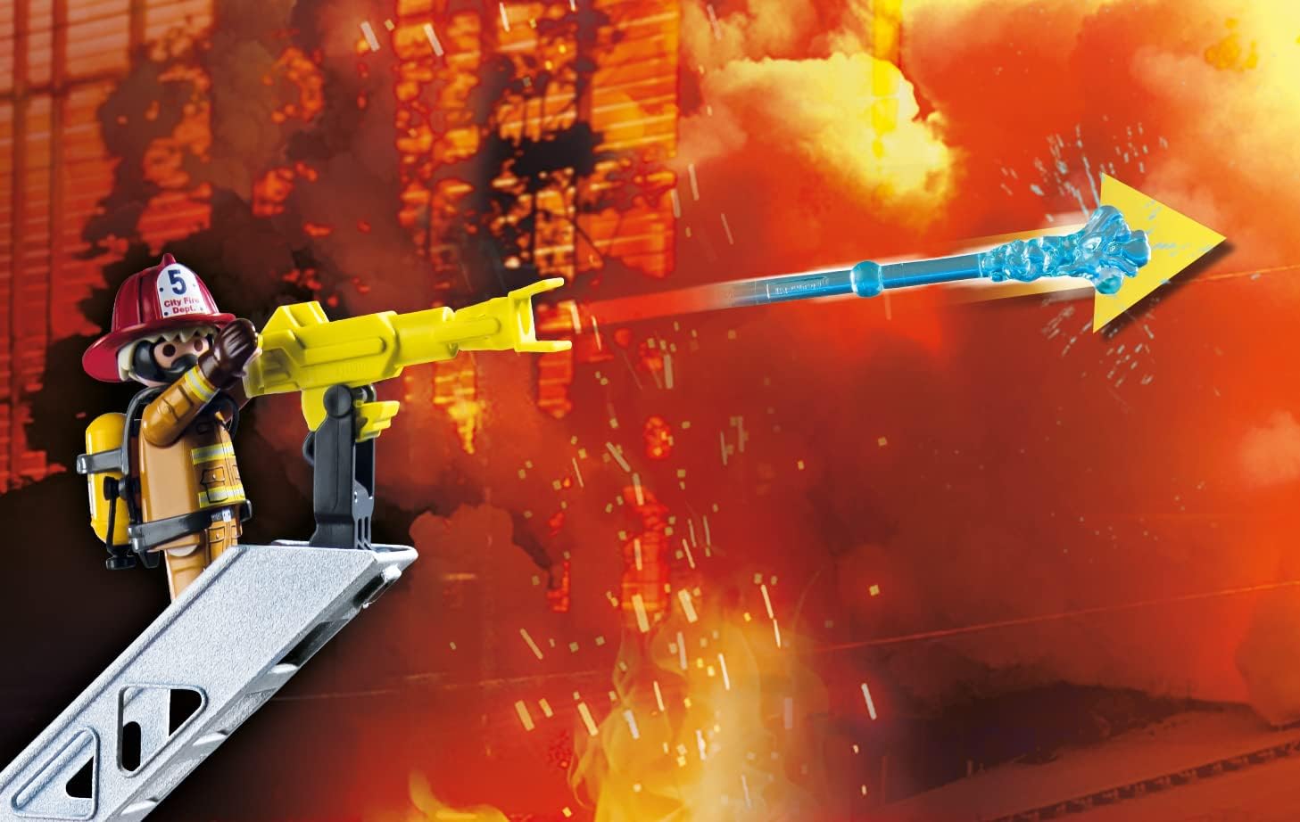 Playmobil Fire Truck with Accessories and 2 Figures - Image 6