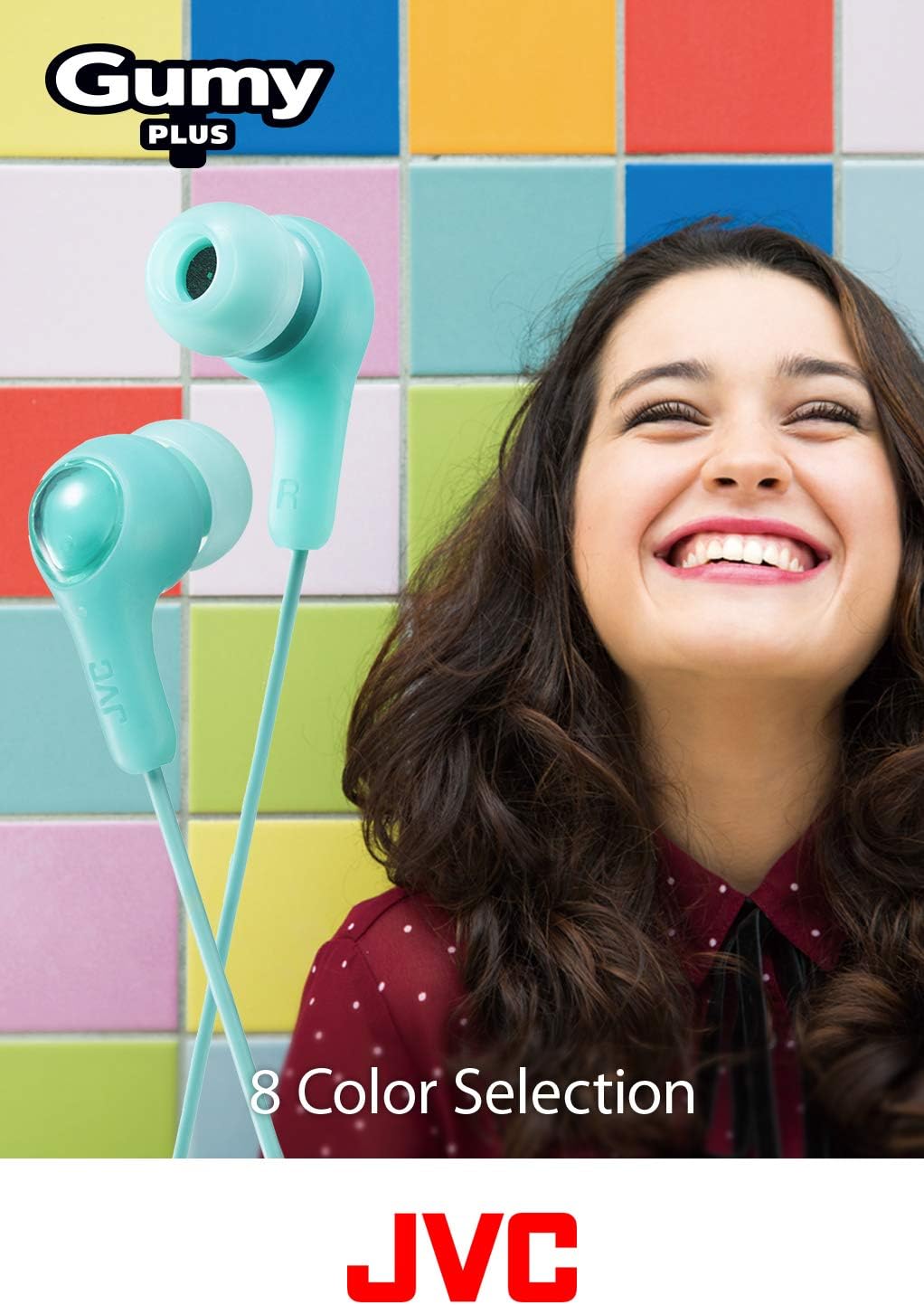 JVC Gumy in Ear Earbud Headphones, Powerful Sound, Comfortable and Secure Fit, Silicone Ear Pieces - HAFX7B Black, Small - Image 3