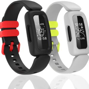 Silicone Bands Compatible with Fitbit Ace 3, Waterproof Soft Replacement Bands for Kids Boys Girls Bracelet Accessories Sports Band for Fitbit Ace 3 Activity Tracker