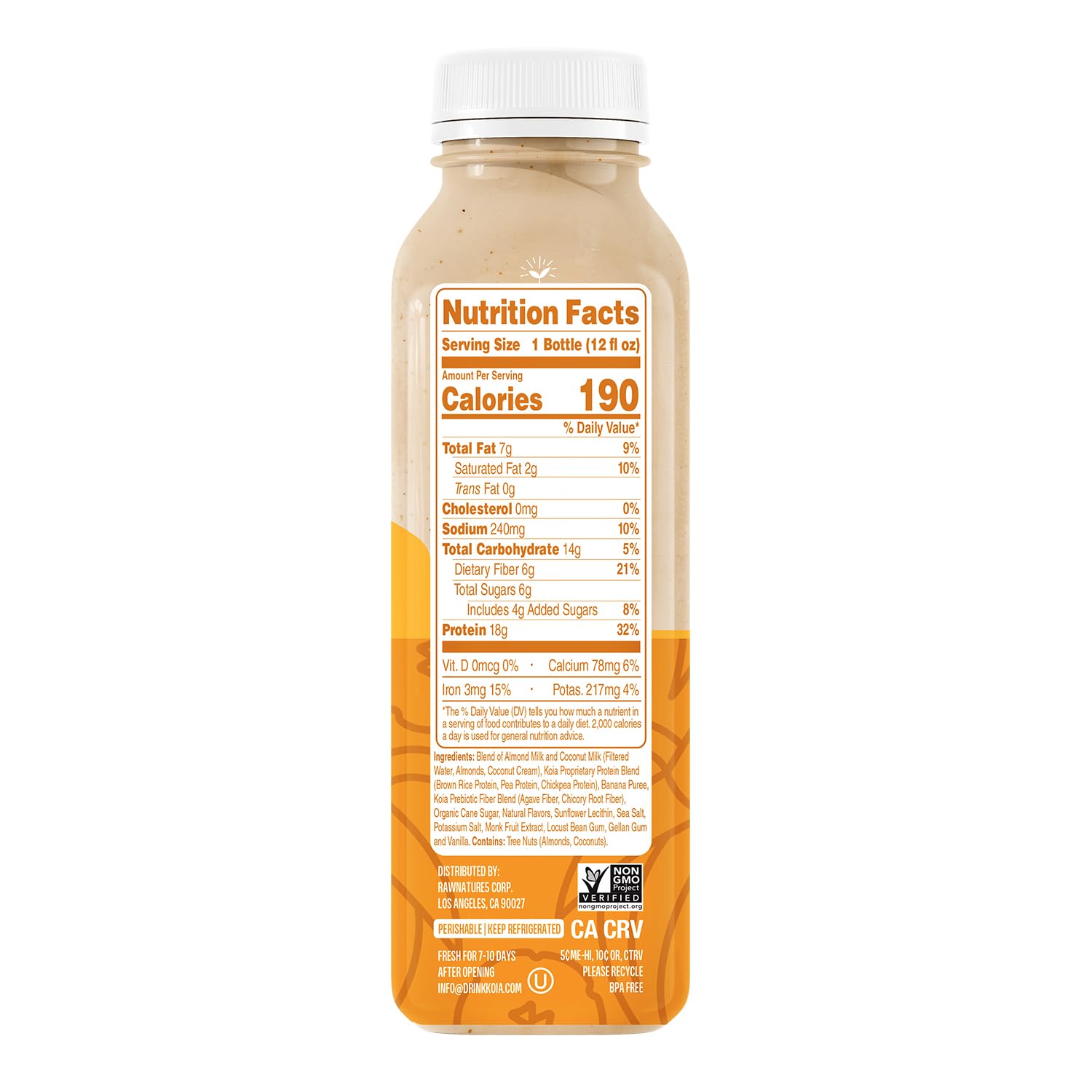 Koia Ready To Drink Plant Protein Shake (12 Fl Oz) - Banana Creme- Dairy Free, Gluten Free, Soy Free, Non GMO, Kosher, Vegan - Image 2