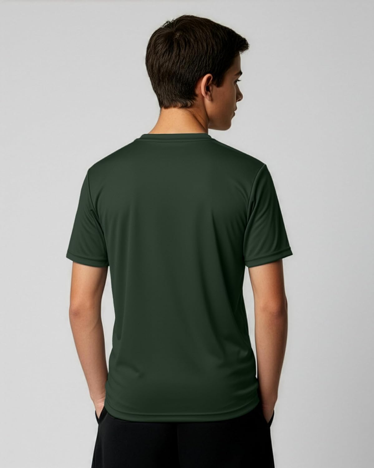 Real Essentials 5 Pack: Boys' Mesh Short Sleeve Athletic T-Shirt - Youth Kids Teens Active Basketball Tops (4-18 Years) - Image 6