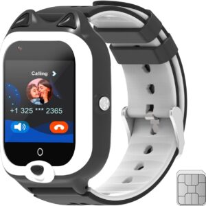 LogHog Simple Kids Smart Phone Watches for Young Girls Boys, Real Time GPS Tracking,Video Calling, Camera, Pedometer, 7puzzle Games 4G Kids Smart Watch for Children