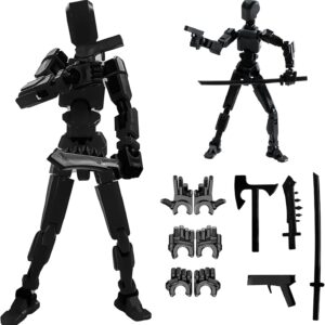 Titan 13 Action Figure,2025 New Lucky Robot 13 Action Figures,3D Printed Action Figures for Boys(Black-1pc)