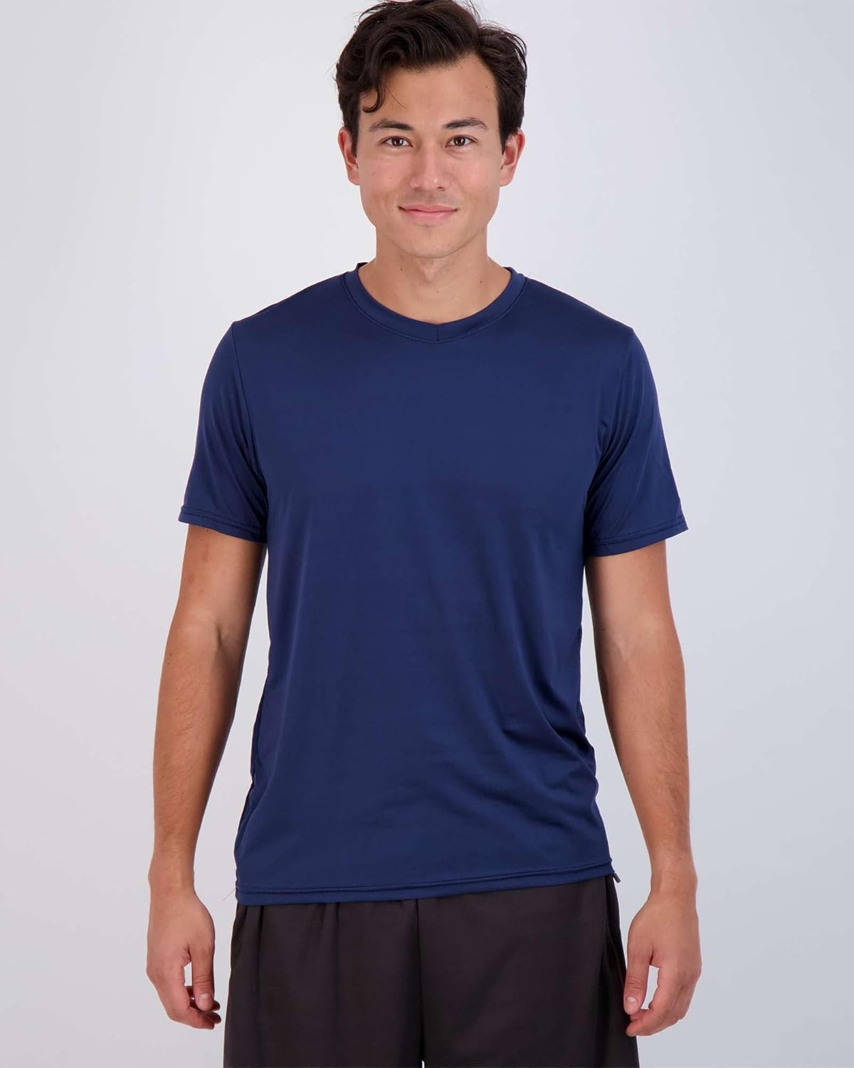 Real Essentials 5 Pack: Men’s V-Neck Dry-Fit Moisture Wicking Active Athletic Tech Performance T-Shirt - Image 2