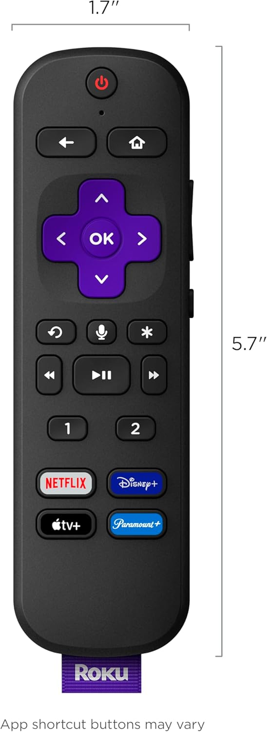 Roku Voice Remote Pro (1st Ed.) | Rechargeable TV Remote Control with Hands-free Voice Controls, Headphone Mode, & Lost Remote Finder - Replacement Remote Compatible with All Roku TV, Players & Audio - Image 9