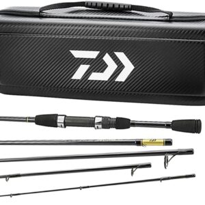 Daiwa CC20F635ML Carbon Case Travel Pre-Mounted Freshwater Spinning Combo, Multi, One Size